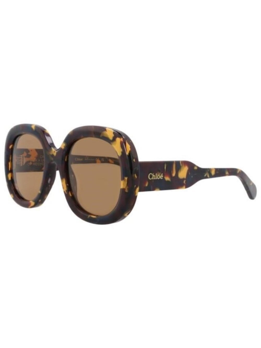 New Chloé Womens Square/Rectangle Burgundy Burgundy Brown Fashion Designer Sungl